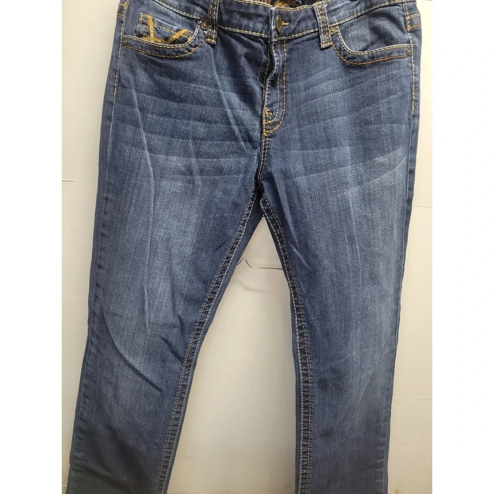 KUT from the Kloth Stevie‎ Straight Leg Jeans Women's Size 12 Blue Denim